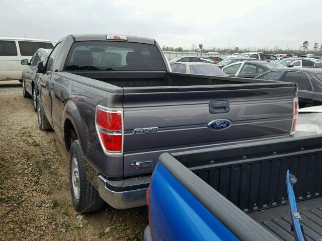 1FTMF1CM5EKD17062 - 2014 FORD F150 GRAY photo 3