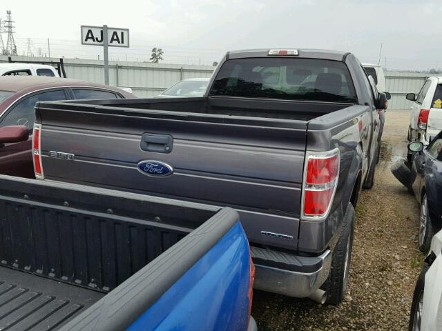 1FTMF1CM5EKD17062 - 2014 FORD F150 GRAY photo 4