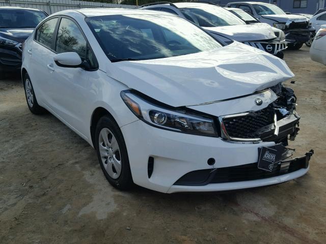 3KPFK4A75HE121312 - 2017 KIA FORTE LX WHITE photo 1