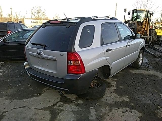 KNDJF724787466961 - 2008 KIA SPORTAGE L SILVER photo 4