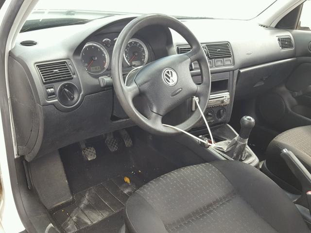 9BWBB61J224065575 - 2002 VOLKSWAGEN GOLF GL WHITE photo 9