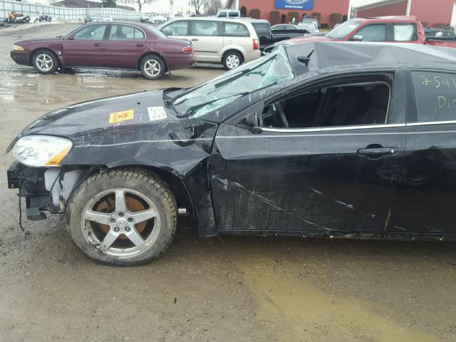 1G2ZG57N284158964 - 2008 PONTIAC G6 BASE BLACK photo 9