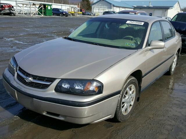 2G1WF52E839126348 - 2003 CHEVROLET IMPALA TAN photo 2