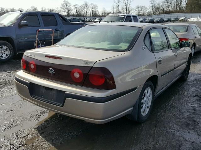 2G1WF52E839126348 - 2003 CHEVROLET IMPALA TAN photo 4