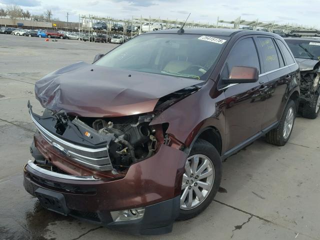 2FMDK49C99BB01156 - 2009 FORD EDGE LIMIT MAROON photo 2