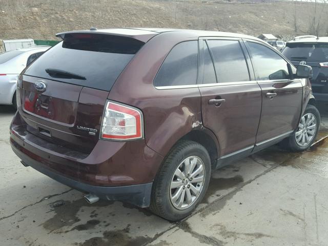 2FMDK49C99BB01156 - 2009 FORD EDGE LIMIT MAROON photo 4