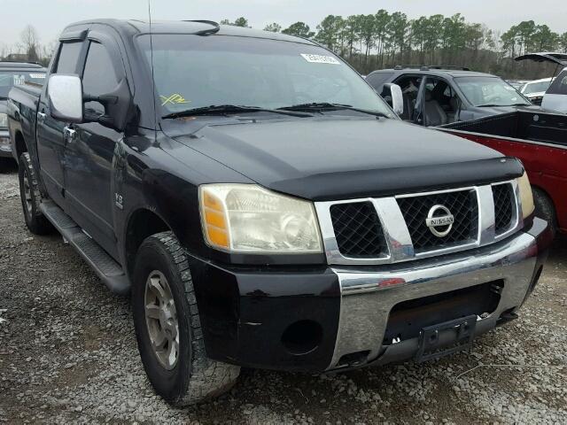 1N6AA07B84N551677 - 2004 NISSAN TITAN XE BLACK photo 1