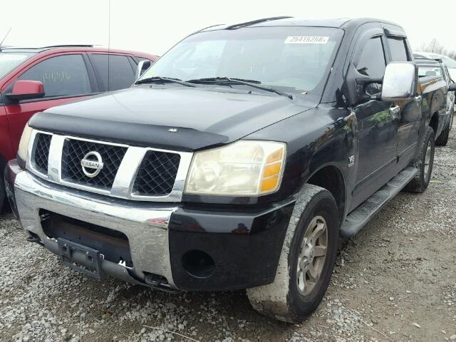 1N6AA07B84N551677 - 2004 NISSAN TITAN XE BLACK photo 2