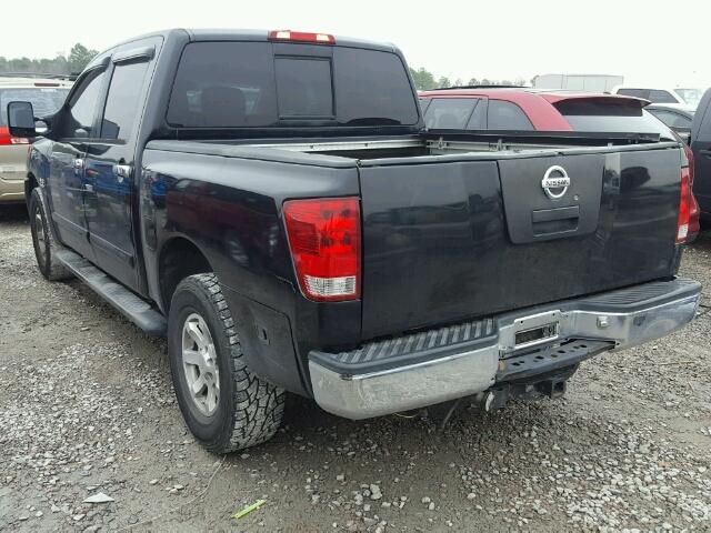 1N6AA07B84N551677 - 2004 NISSAN TITAN XE BLACK photo 3