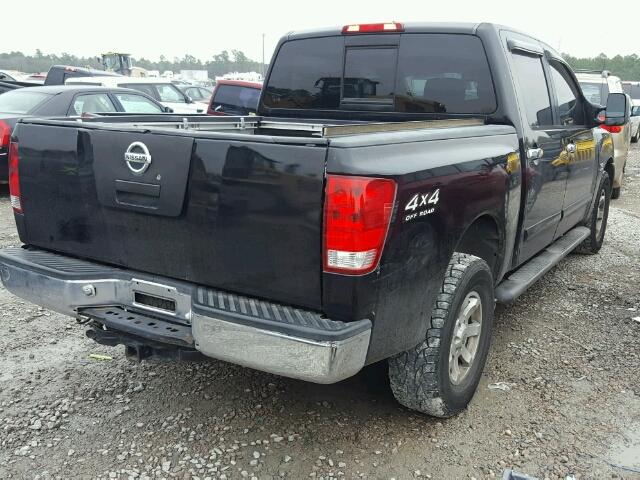 1N6AA07B84N551677 - 2004 NISSAN TITAN XE BLACK photo 4