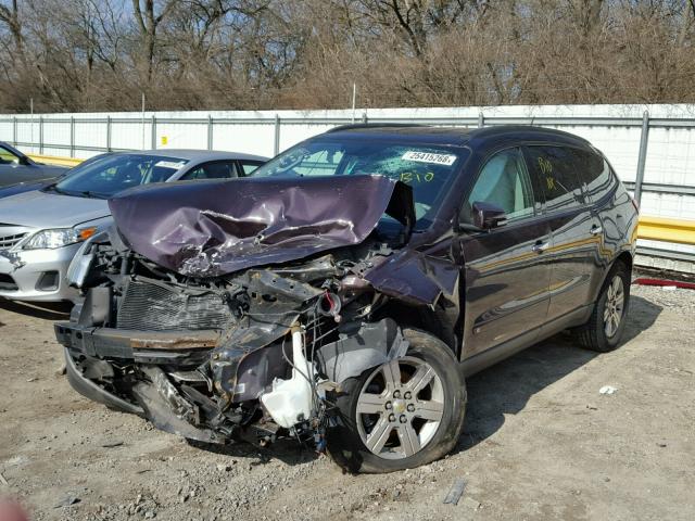 1GNLRFED7AS113572 - 2010 CHEVROLET TRAVERSE L MAROON photo 2