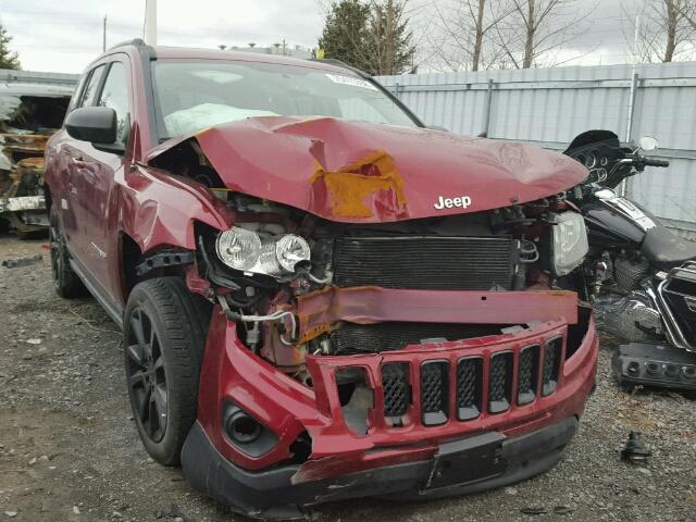 1C4NJDAB1CD674665 - 2012 JEEP COMPASS BA RED photo 1