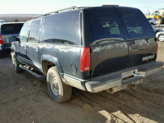 1GNGK26J6XJ556328 - 1999 CHEVROLET SUBURBAN K BLACK photo 3