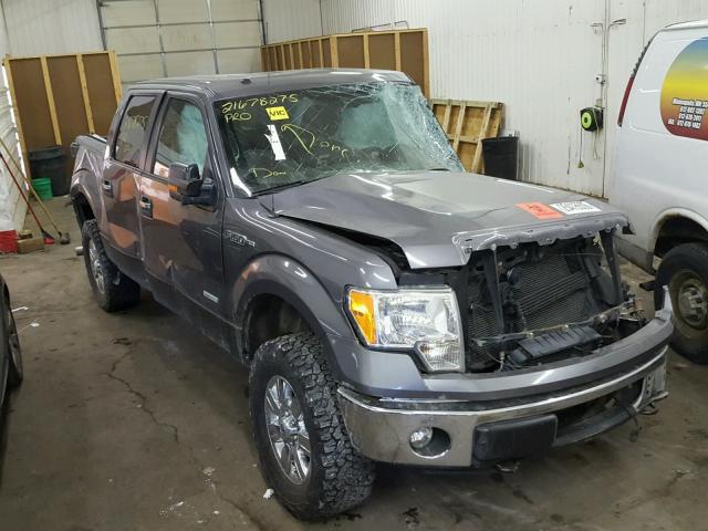 1FTFW1ET3BKE17539 - 2011 FORD F150 SUPER GRAY photo 1