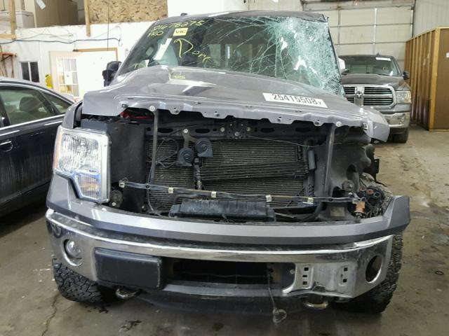 1FTFW1ET3BKE17539 - 2011 FORD F150 SUPER GRAY photo 10