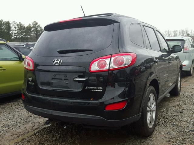 5XYZKDAG4BG074149 - 2011 HYUNDAI SANTA FE L BLACK photo 4