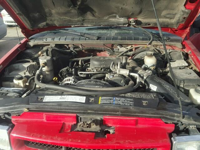 1GNDT13W32K173993 - 2002 CHEVROLET BLAZER RED photo 7