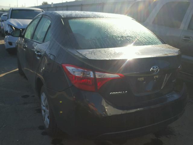 5YFBURHE9FP251180 - 2015 TOYOTA COROLLA L BLACK photo 3