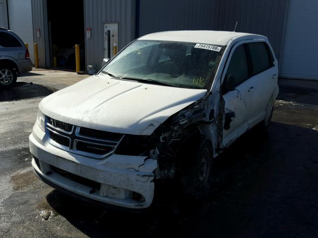 3C4PDCAB8ET241240 - 2014 DODGE JOURNEY SE WHITE photo 2