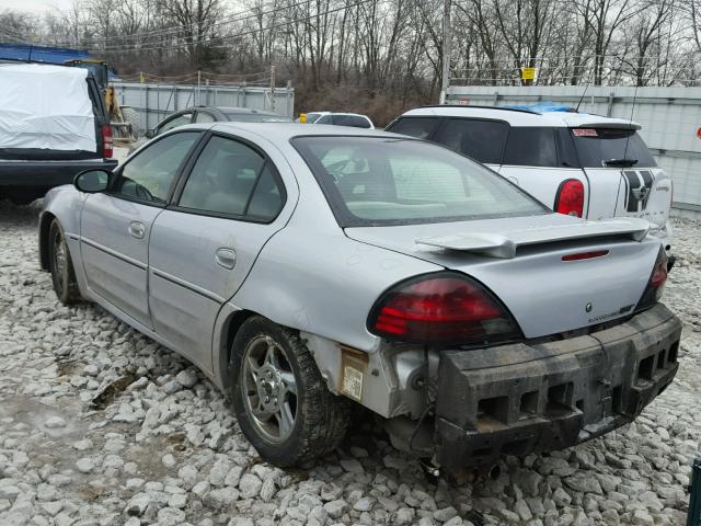 1G2NW52E84C248001 - 2004 PONTIAC GRAND AM G SILVER photo 3