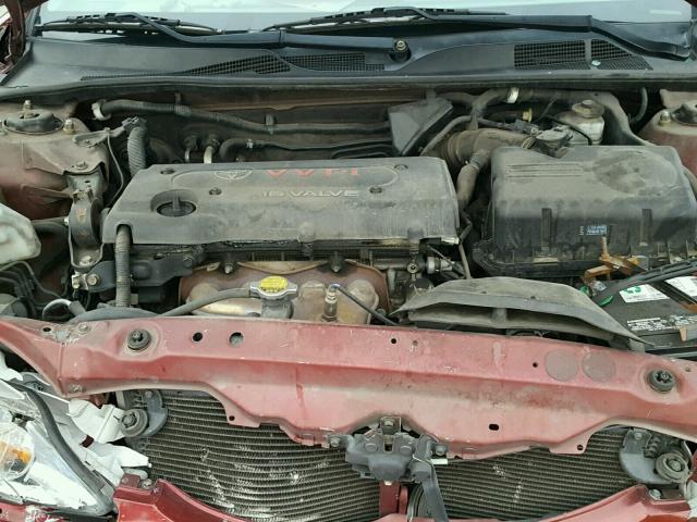 4T1BE30K55U052250 - 2005 TOYOTA CAMRY LE RED photo 7