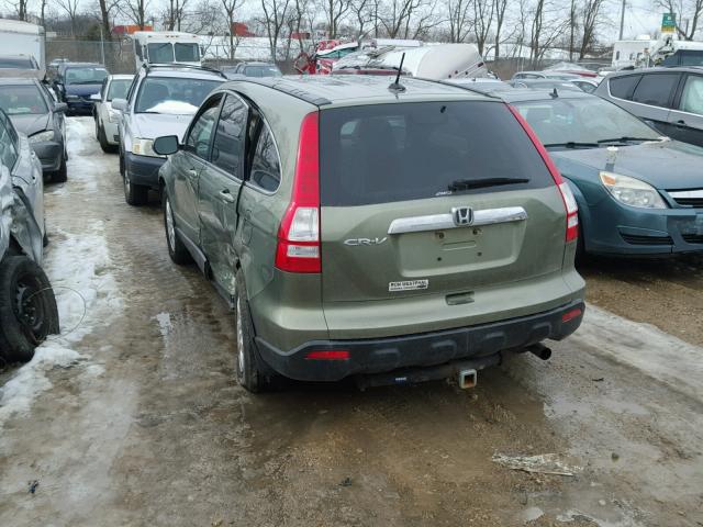 JHLRE48798C058042 - 2008 HONDA CR-V EXL GREEN photo 3