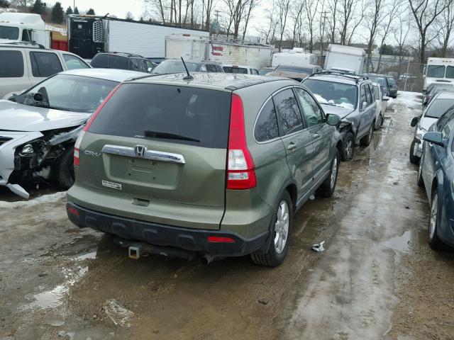 JHLRE48798C058042 - 2008 HONDA CR-V EXL GREEN photo 4