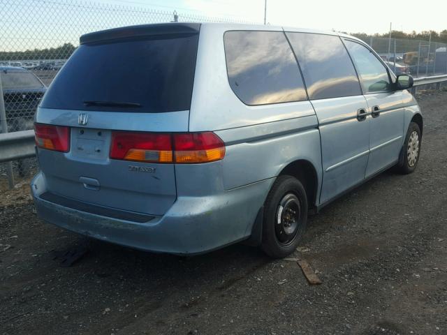 5FNRL185X3B117403 - 2003 HONDA ODYSSEY LX TURQUOISE photo 4