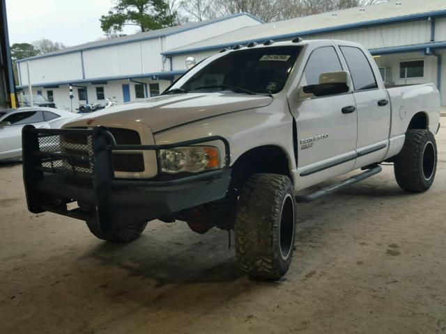 3D7KS28C85G842770 - 2005 DODGE RAM 2500 S WHITE photo 2
