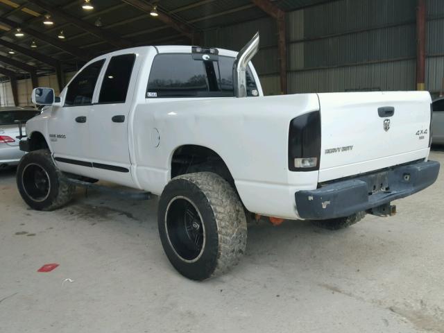 3D7KS28C85G842770 - 2005 DODGE RAM 2500 S WHITE photo 3