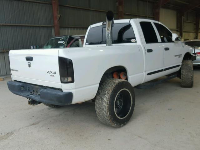 3D7KS28C85G842770 - 2005 DODGE RAM 2500 S WHITE photo 4