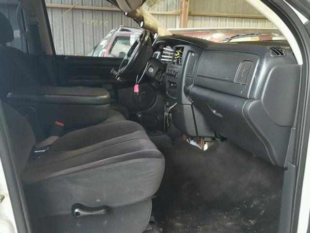 3D7KS28C85G842770 - 2005 DODGE RAM 2500 S WHITE photo 5