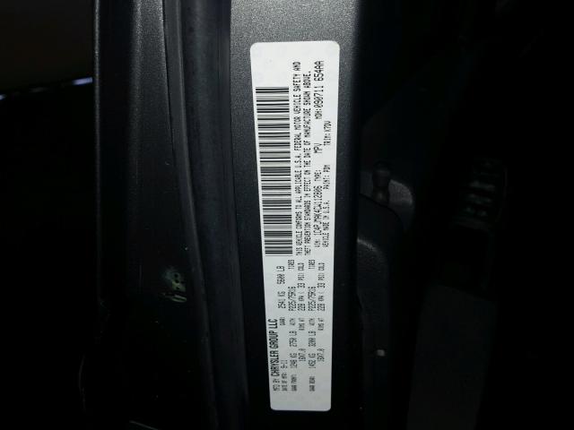 1C4PJMAK4CW112806 - 2012 JEEP LIBERTY SP SILVER photo 10