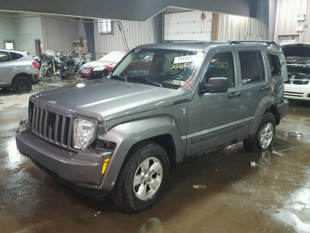 1C4PJMAK4CW112806 - 2012 JEEP LIBERTY SP SILVER photo 2