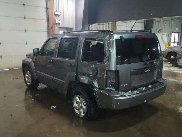 1C4PJMAK4CW112806 - 2012 JEEP LIBERTY SP SILVER photo 3