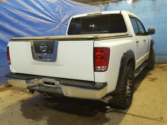 1N6AA07B55N516645 - 2005 NISSAN TITAN XE WHITE photo 4