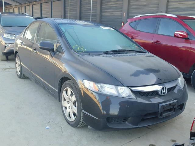 2HGFA1F58AH524690 - 2010 HONDA CIVIC LX BLACK photo 1