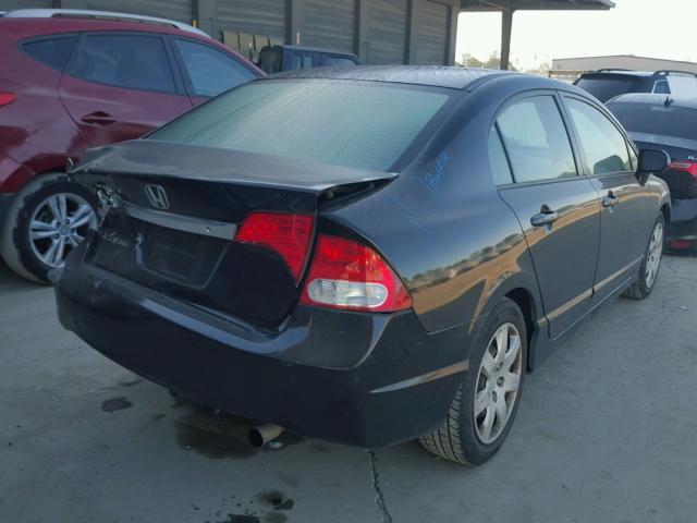 2HGFA1F58AH524690 - 2010 HONDA CIVIC LX BLACK photo 4