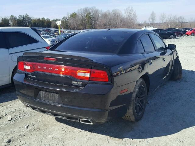 2C3CDXHG2CH187662 - 2012 DODGE CHARGER SX BLACK photo 4