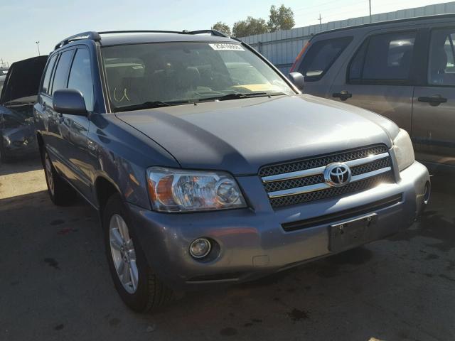 JTEEW21A460013703 - 2006 TOYOTA HIGHLANDER BLUE photo 1