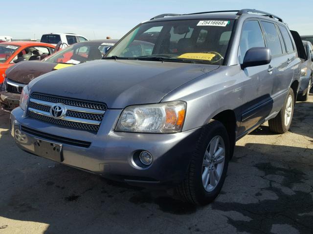 JTEEW21A460013703 - 2006 TOYOTA HIGHLANDER BLUE photo 2