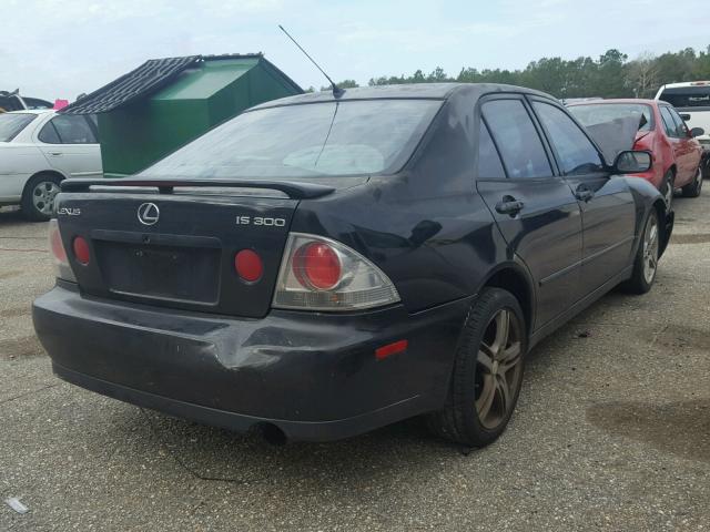 JTHBD182710005379 - 2001 LEXUS IS 300 BLACK photo 4