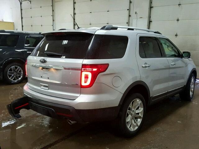 1FM5K8D83FGC48026 - 2015 FORD EXPLORER X SILVER photo 4