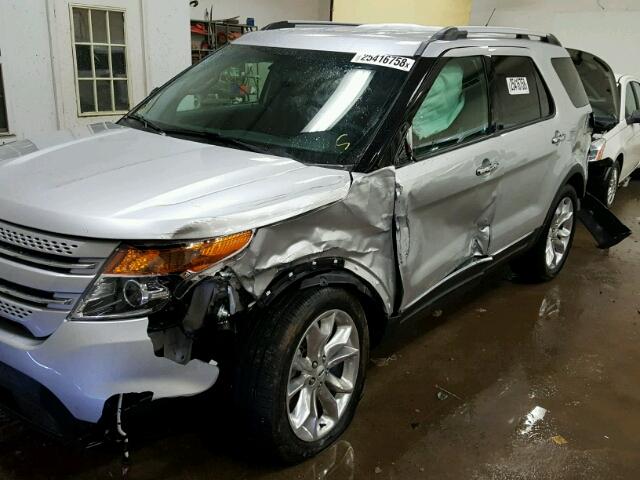 1FM5K8D83FGC48026 - 2015 FORD EXPLORER X SILVER photo 9