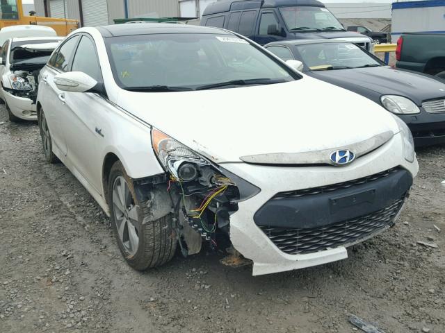 KMHEC4A4XBA002868 - 2011 HYUNDAI SONATA HYB WHITE photo 1