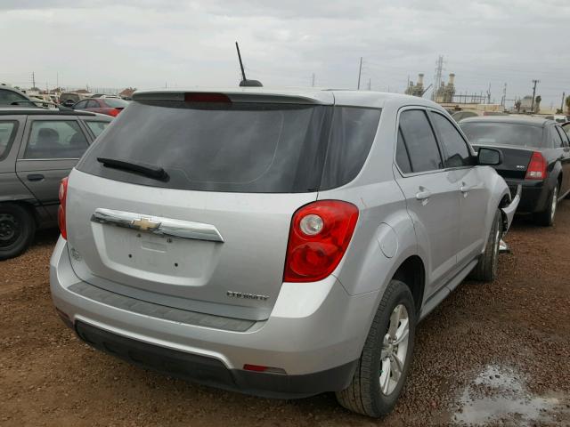 2GNALAEK1F6192516 - 2015 CHEVROLET EQUINOX LS SILVER photo 4