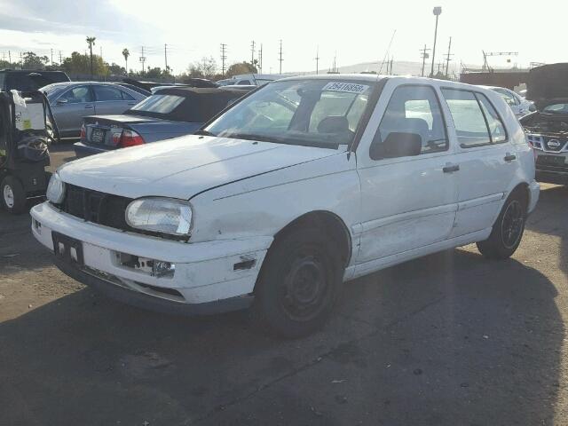 3VWFA81H1TM087139 - 1996 VOLKSWAGEN GOLF GL WHITE photo 2