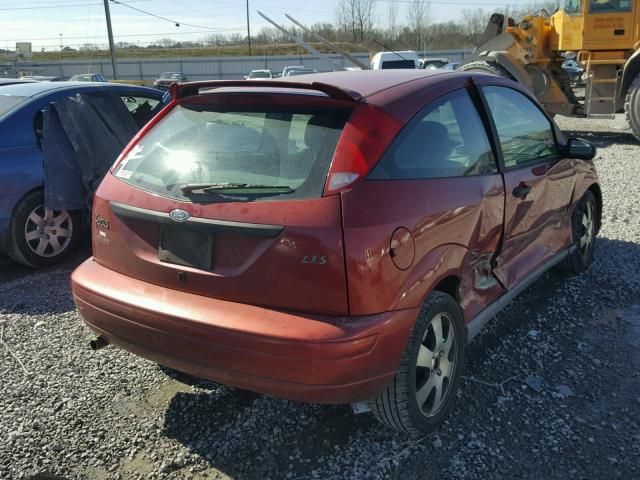 3FAFP31331R229652 - 2001 FORD FOCUS ZX3 RED photo 4