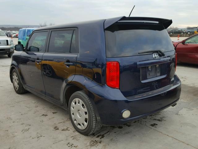 JTLKE50E681050320 - 2008 SCION XB BLUE photo 3