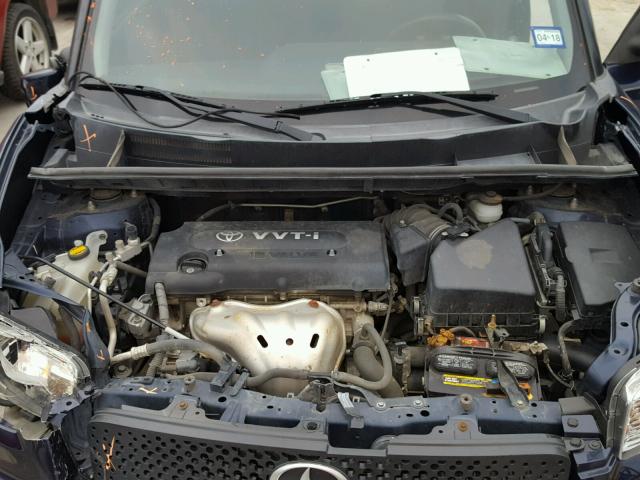 JTLKE50E681050320 - 2008 SCION XB BLUE photo 7